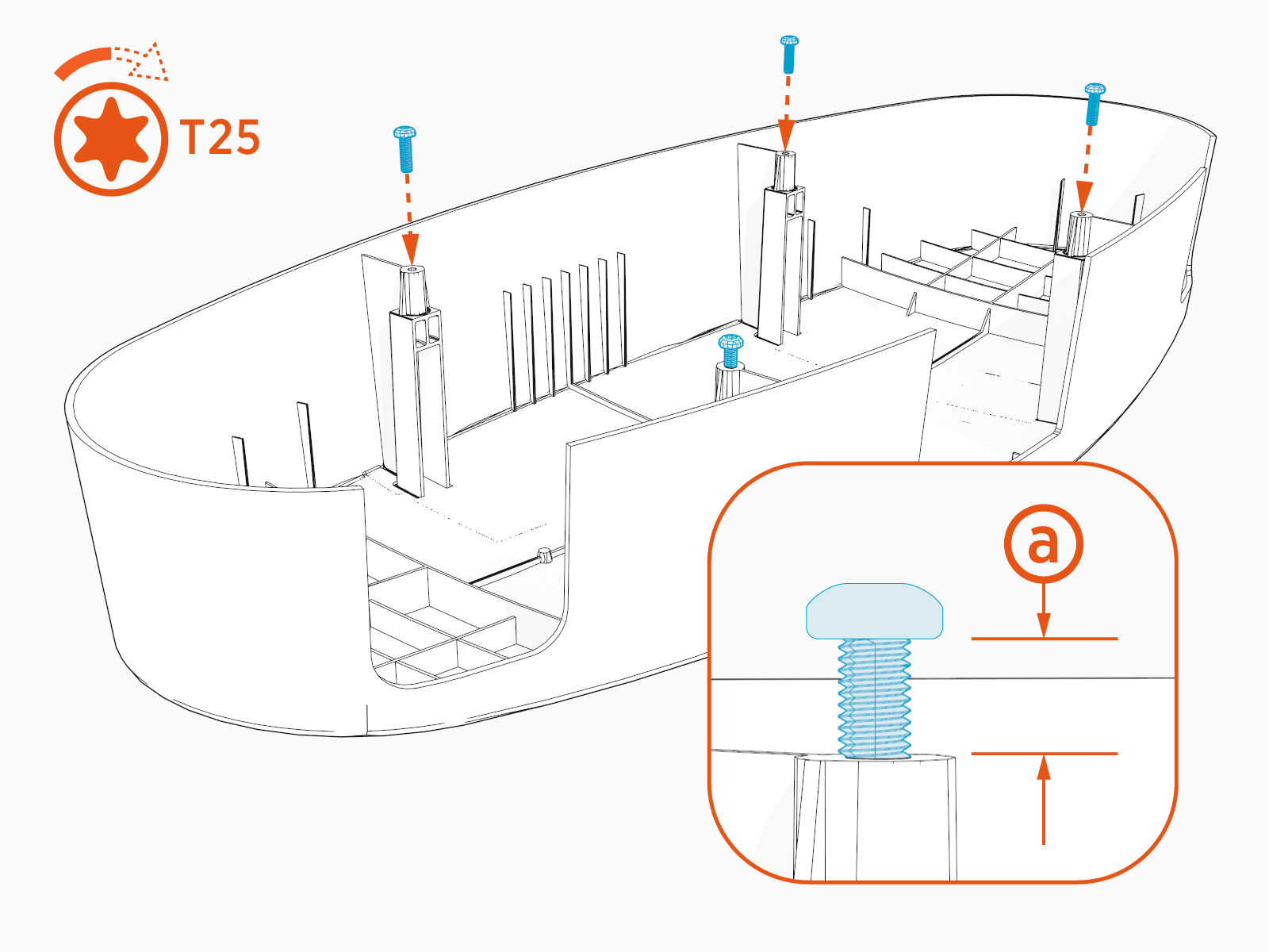 Technical illustration depicts the procedural step.