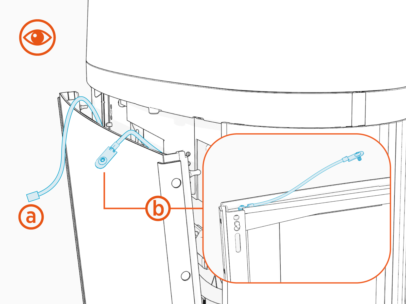 Technical illustration depicts the procedural step.