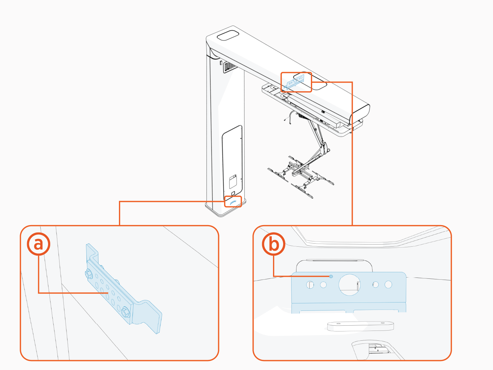 Labeled diagram of product, tools or parts.