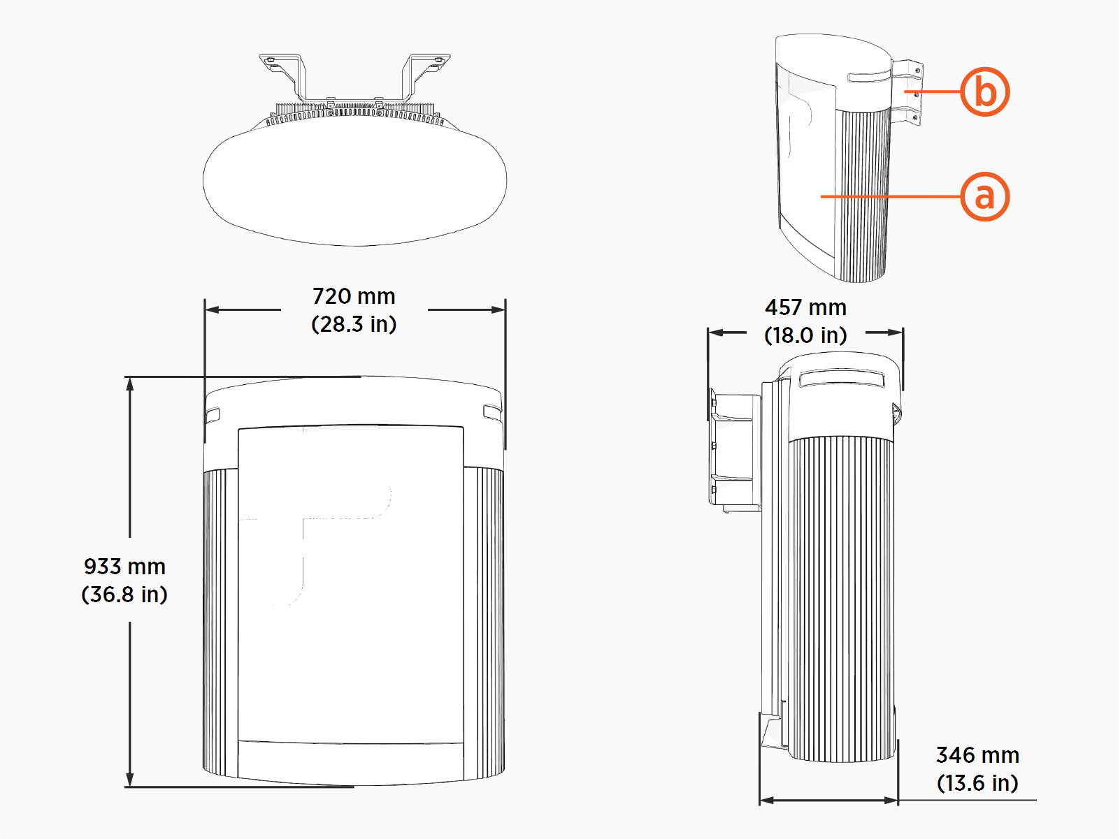 Power Link 2000 depot mount enclosure dimensions