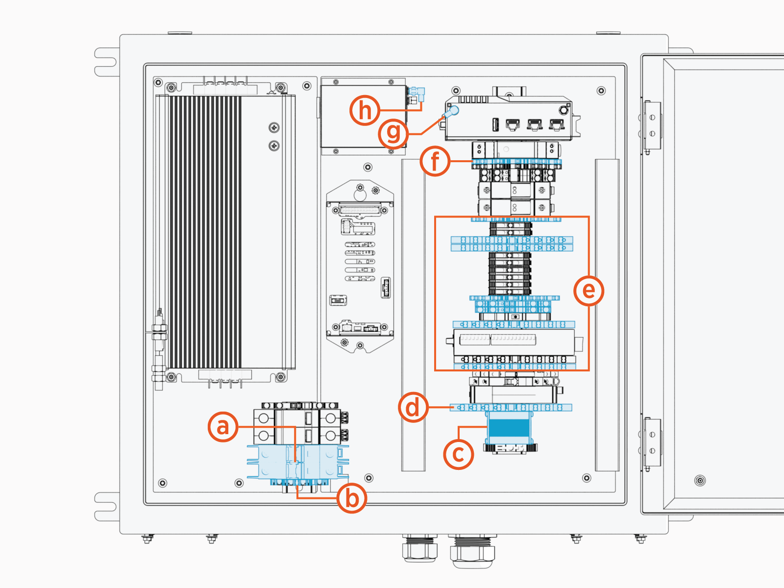 Labeled diagram of product, tools or parts.