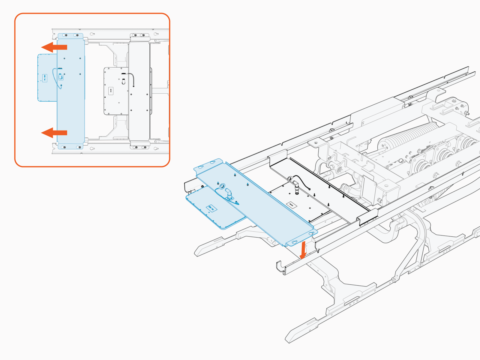 Technical illustration depicts the procedural step.