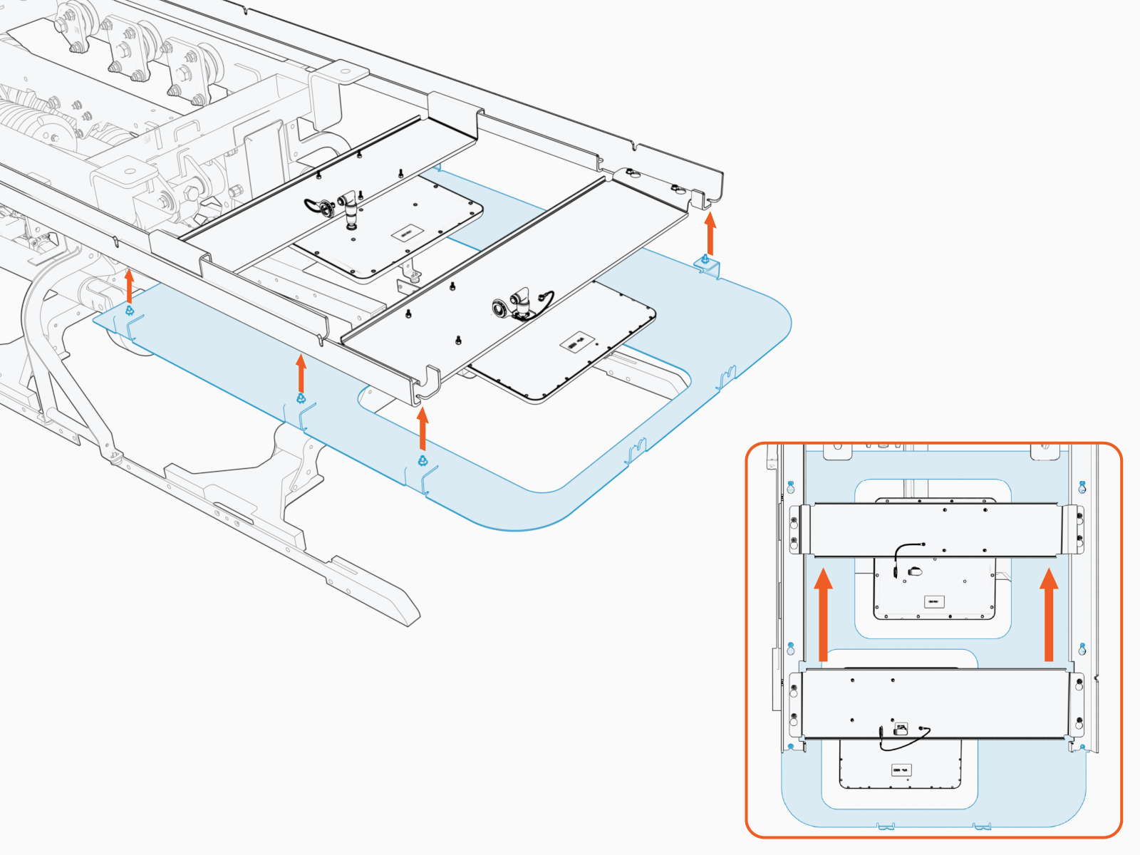 Technical illustration depicts the procedural step.