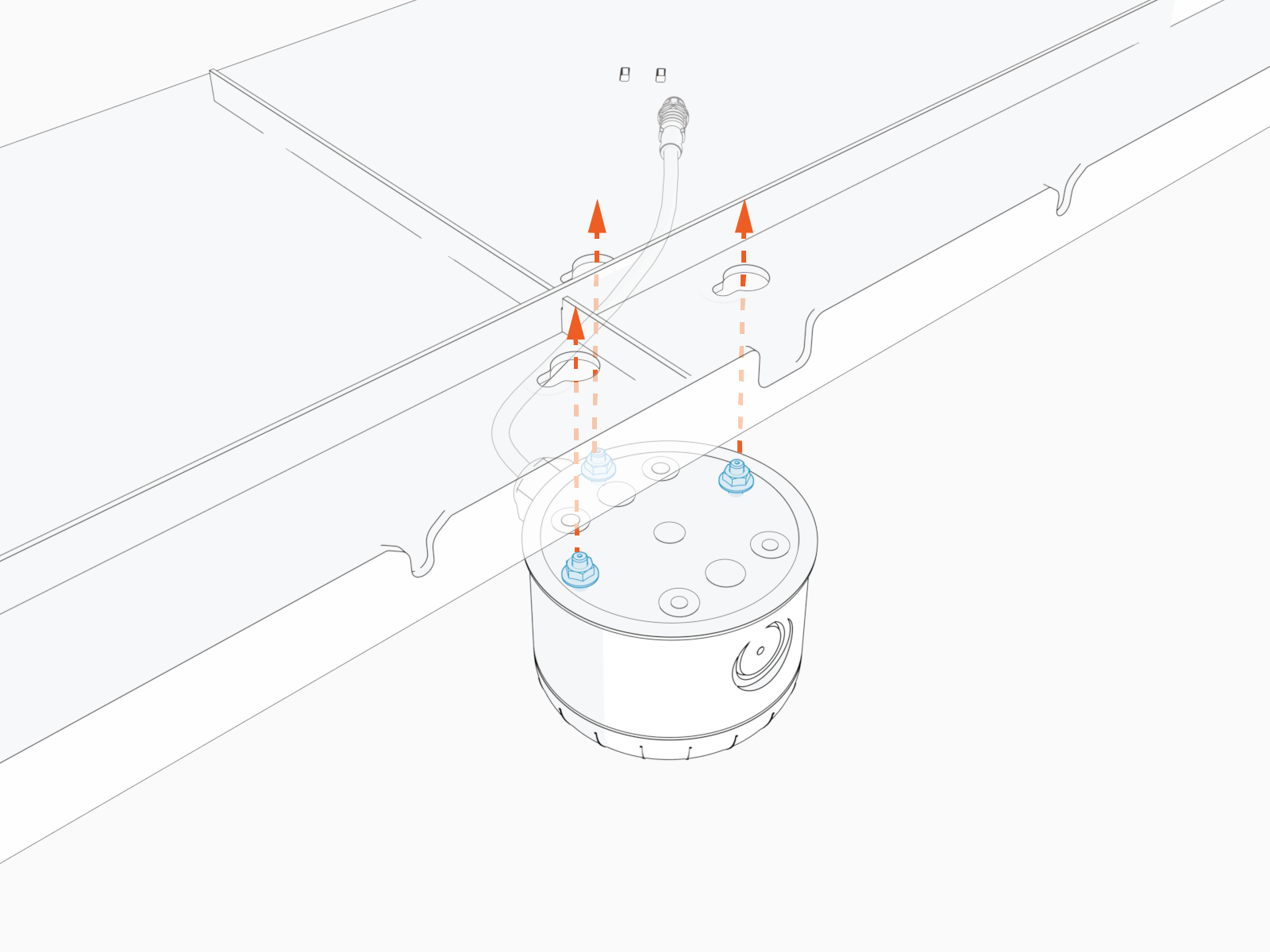 Technical illustration depicts the procedural step.