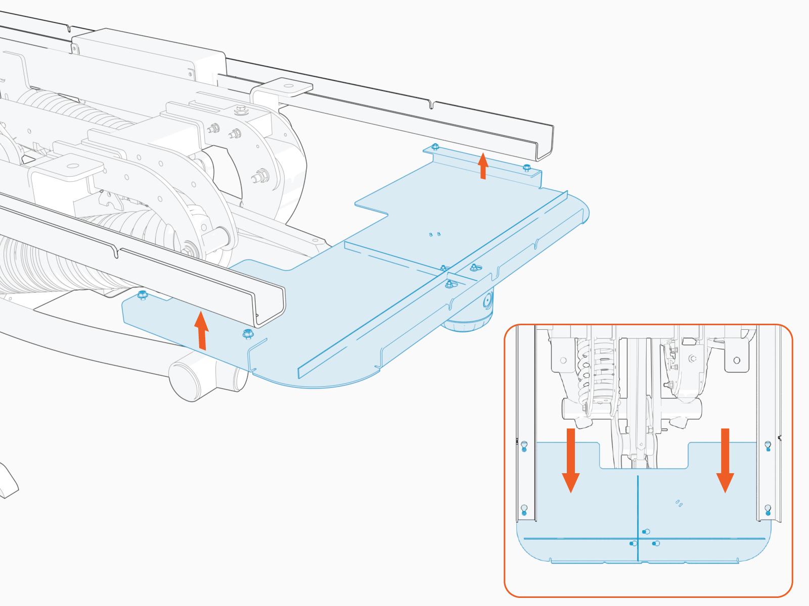 Technical illustration depicts the procedural step.