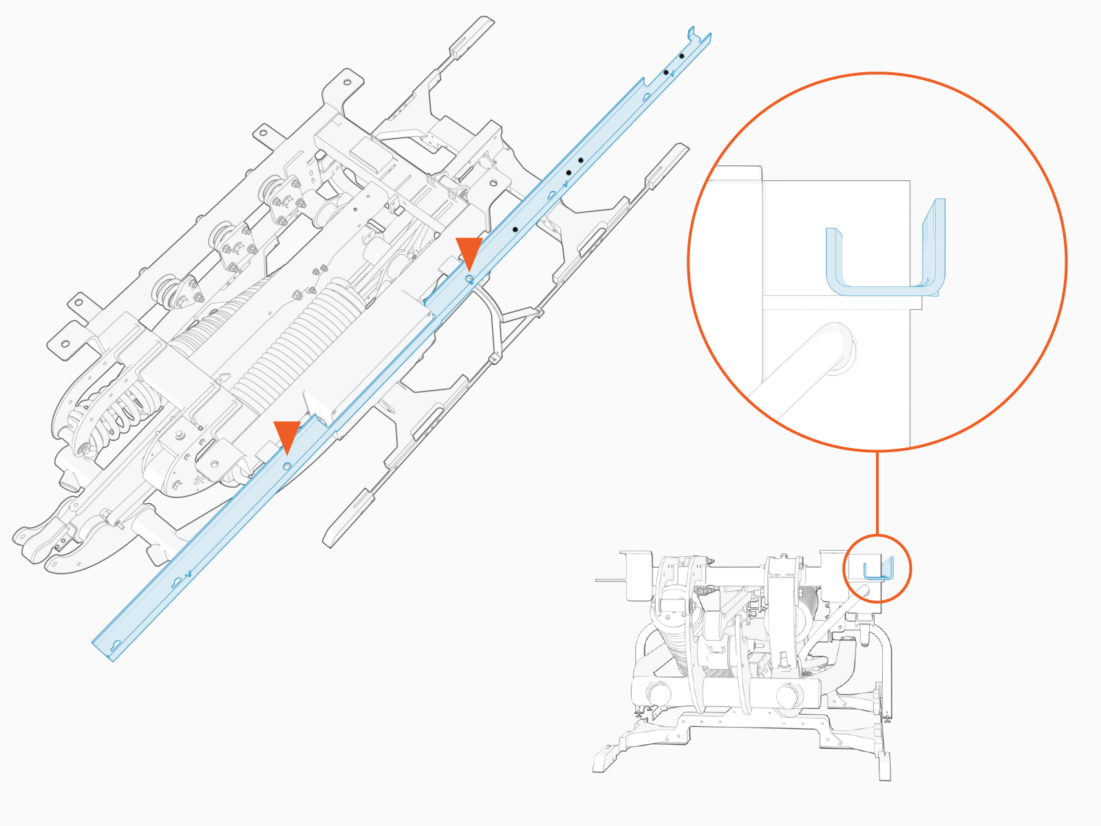 Technical illustration depicts the procedural step.