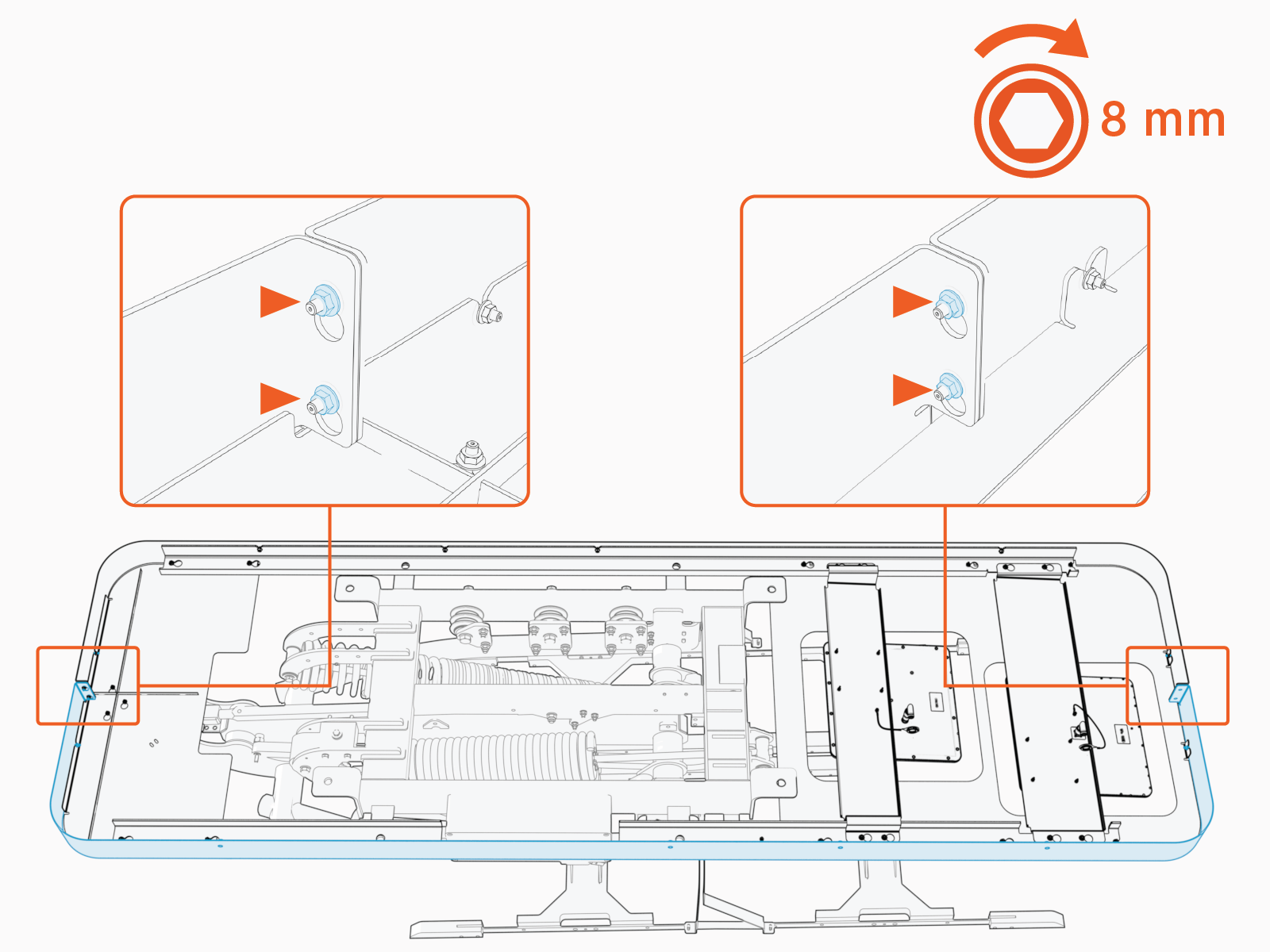 Technical illustration depicts the procedural step.