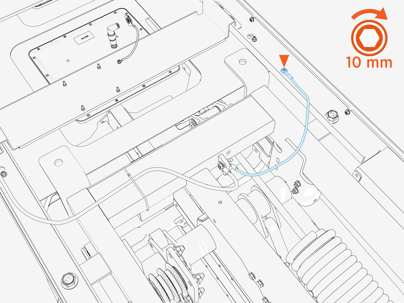 Technical illustration depicts the procedural step.