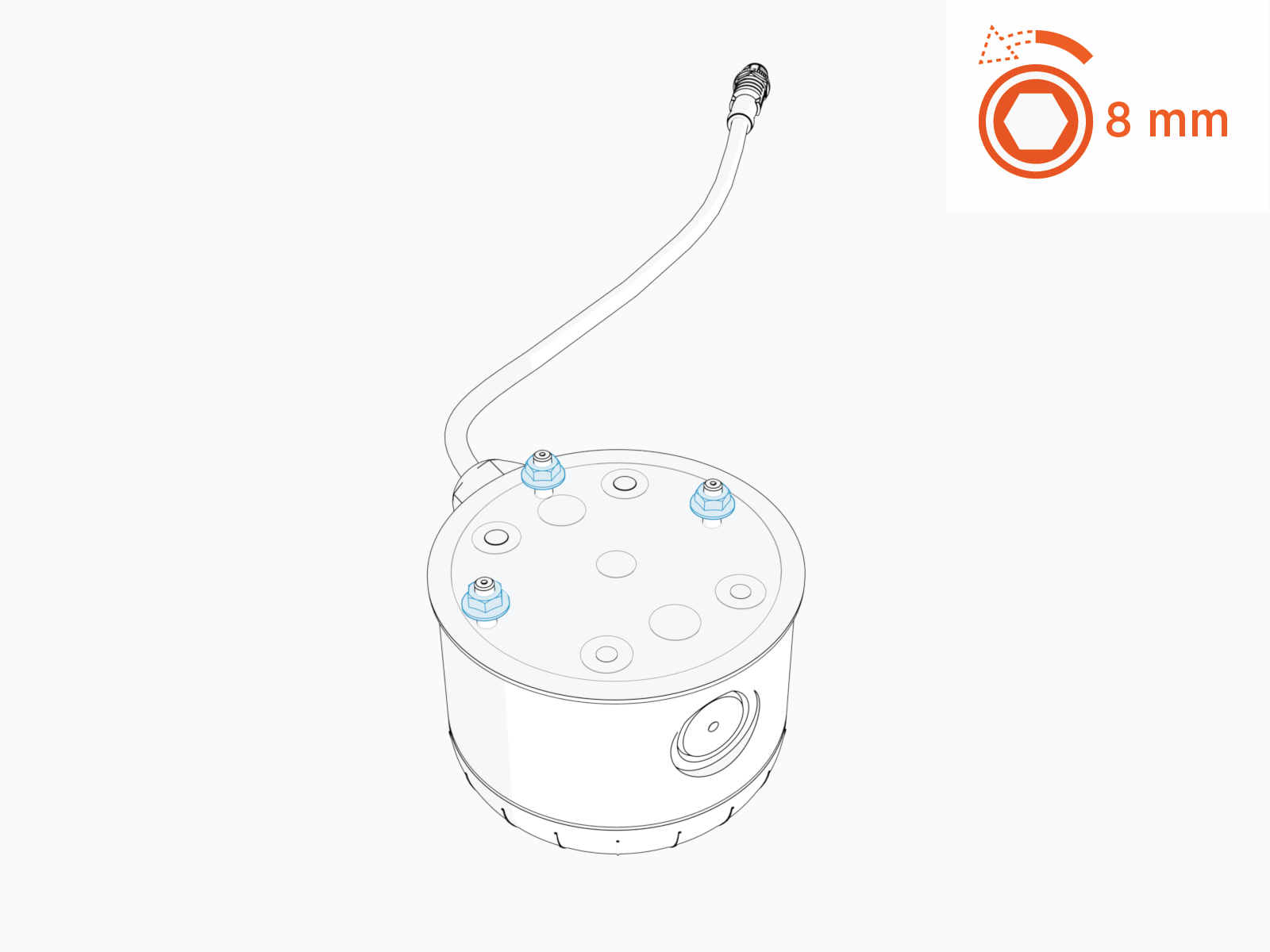 Technical illustration depicts the procedural step.