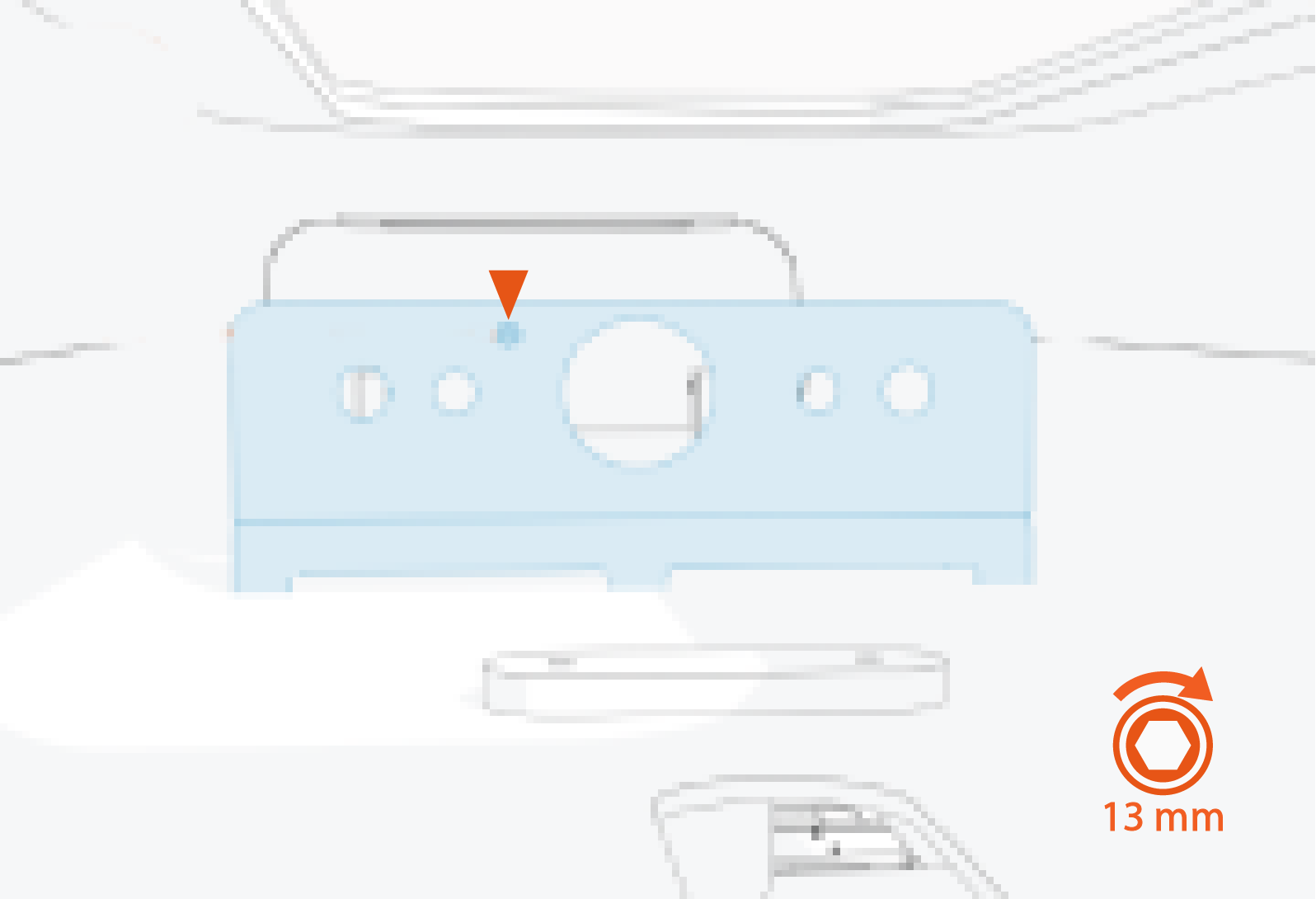 Technical illustration depicts the procedural step.