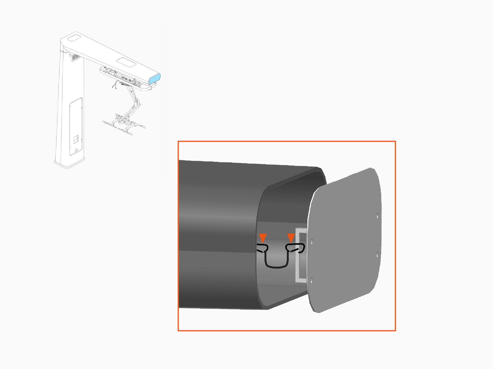 Technical illustration depicts the procedural step.