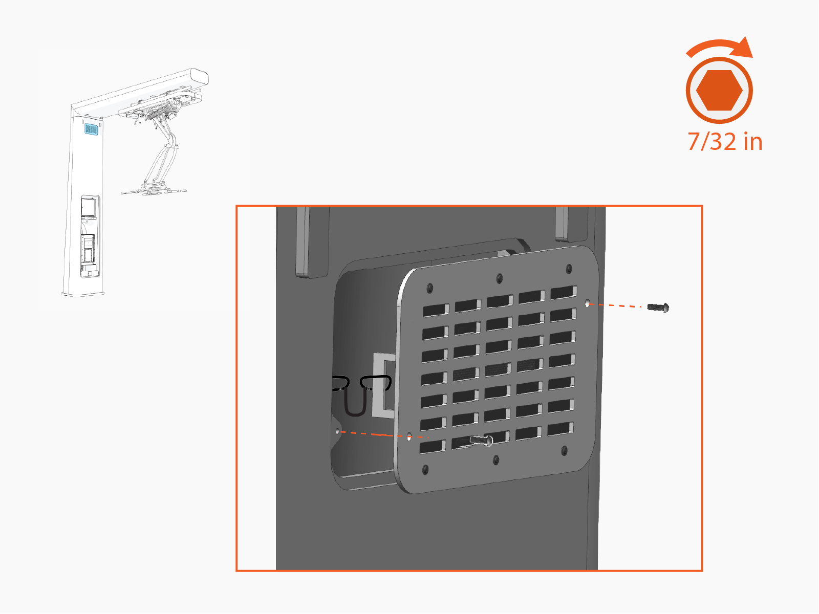 Technical illustration depicts the procedural step.