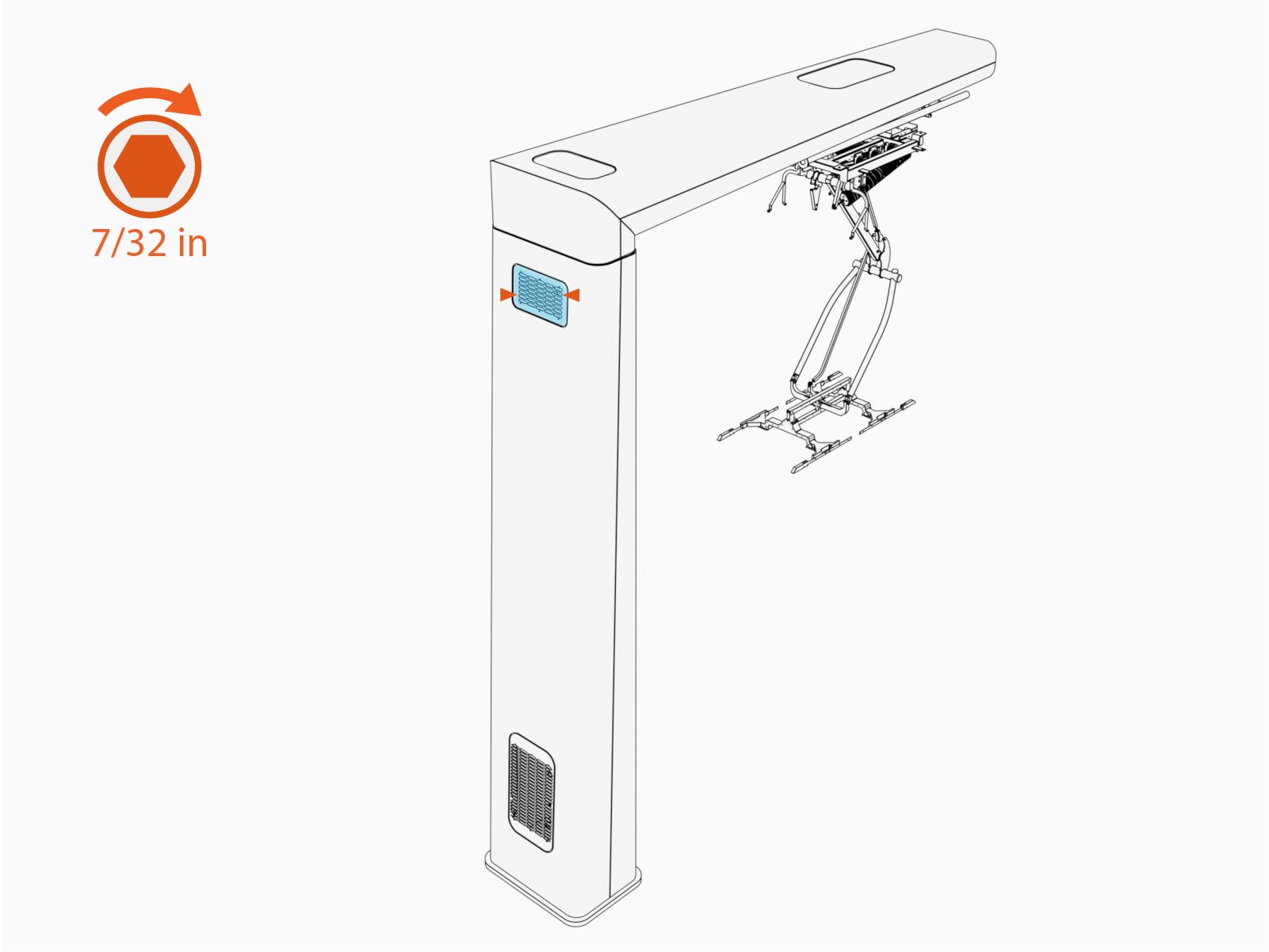 Technical illustration depicts the procedural step.