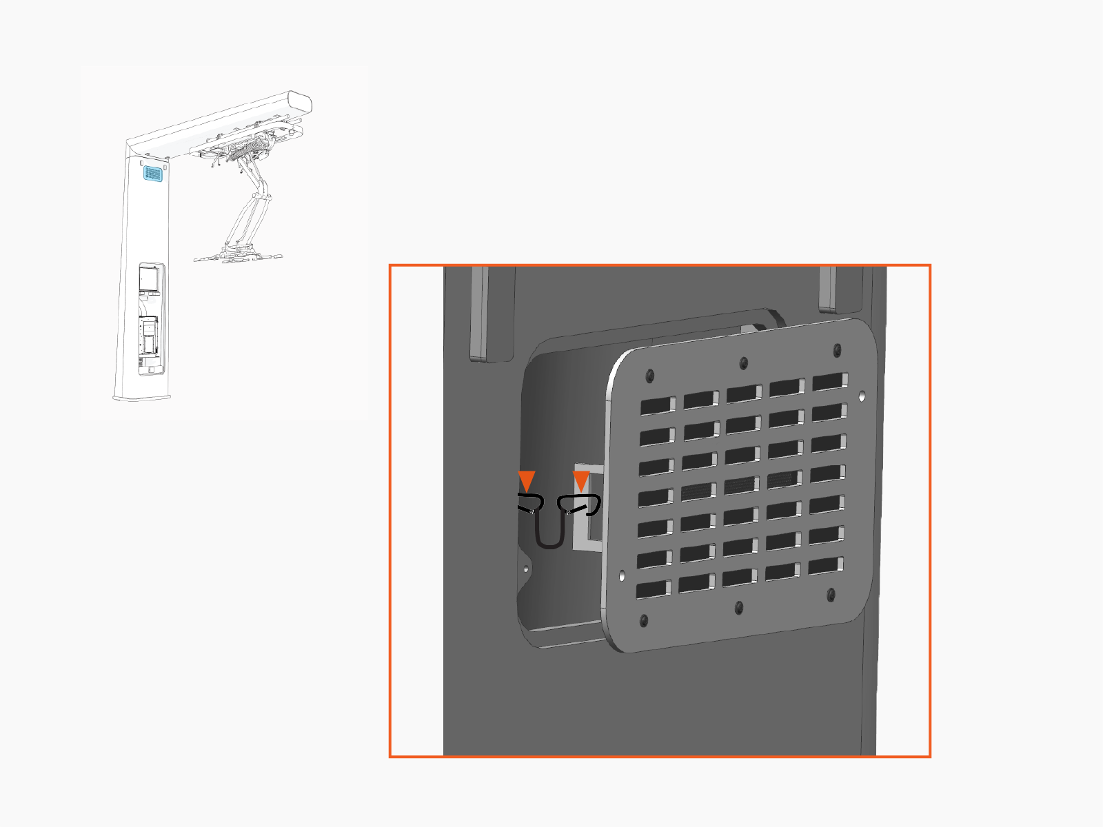 Technical illustration depicts the procedural step.