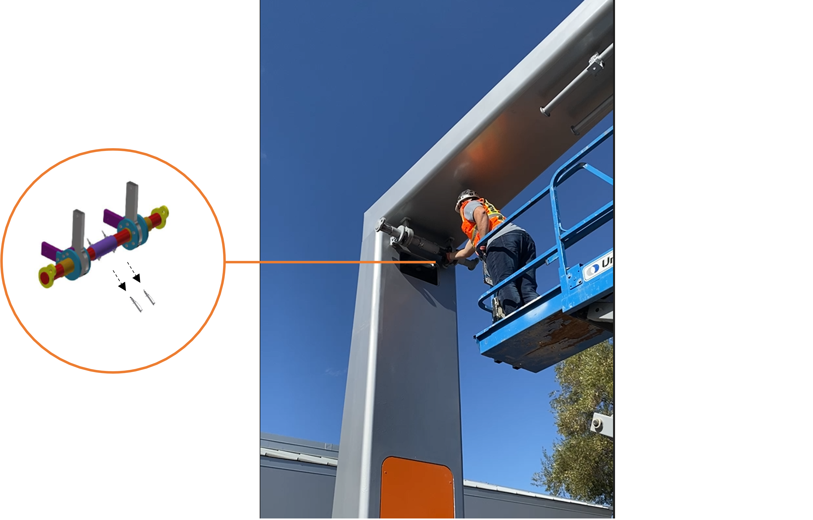 Technical illustration depicts the procedural step.