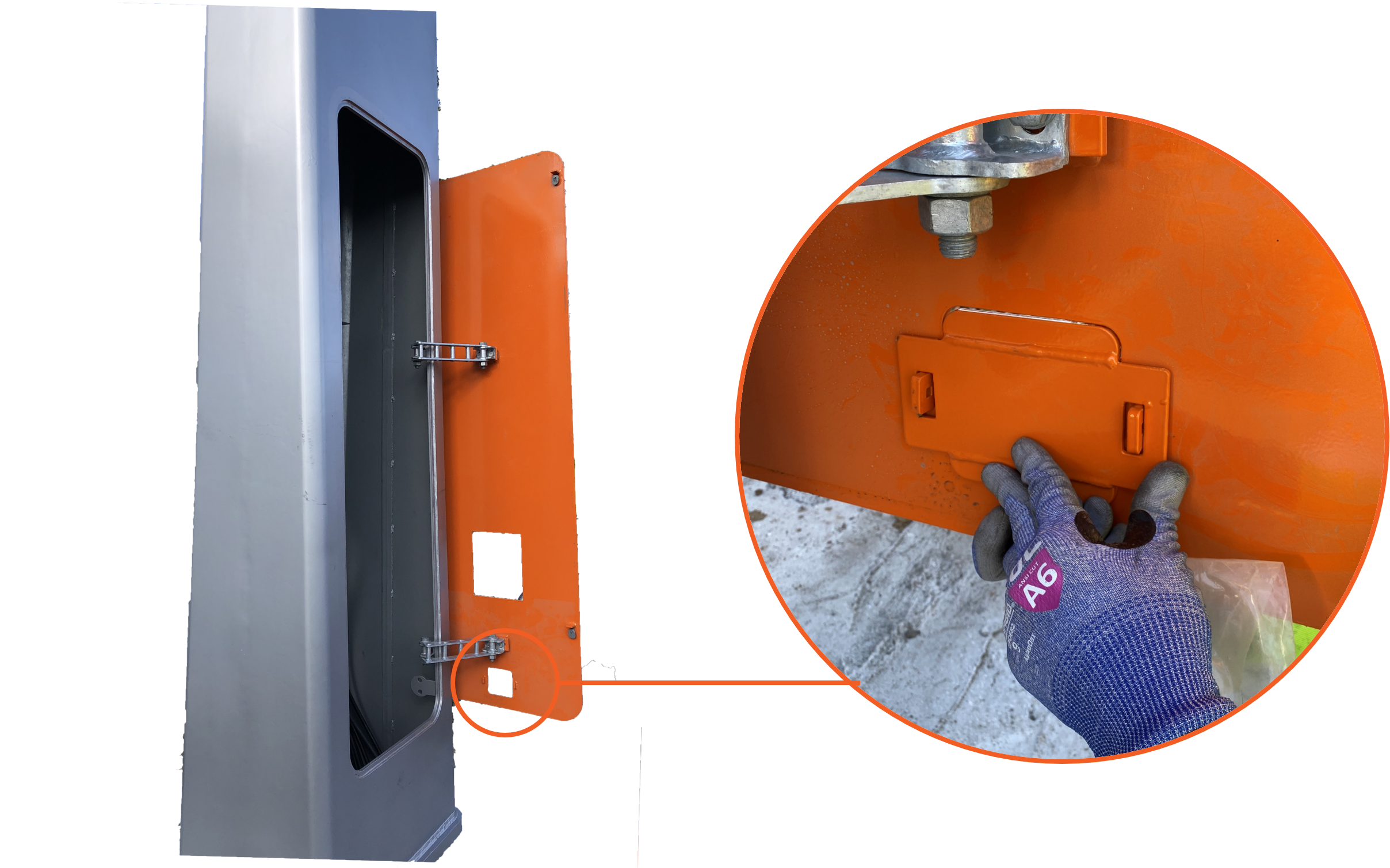 Technical illustration depicts the procedural step.