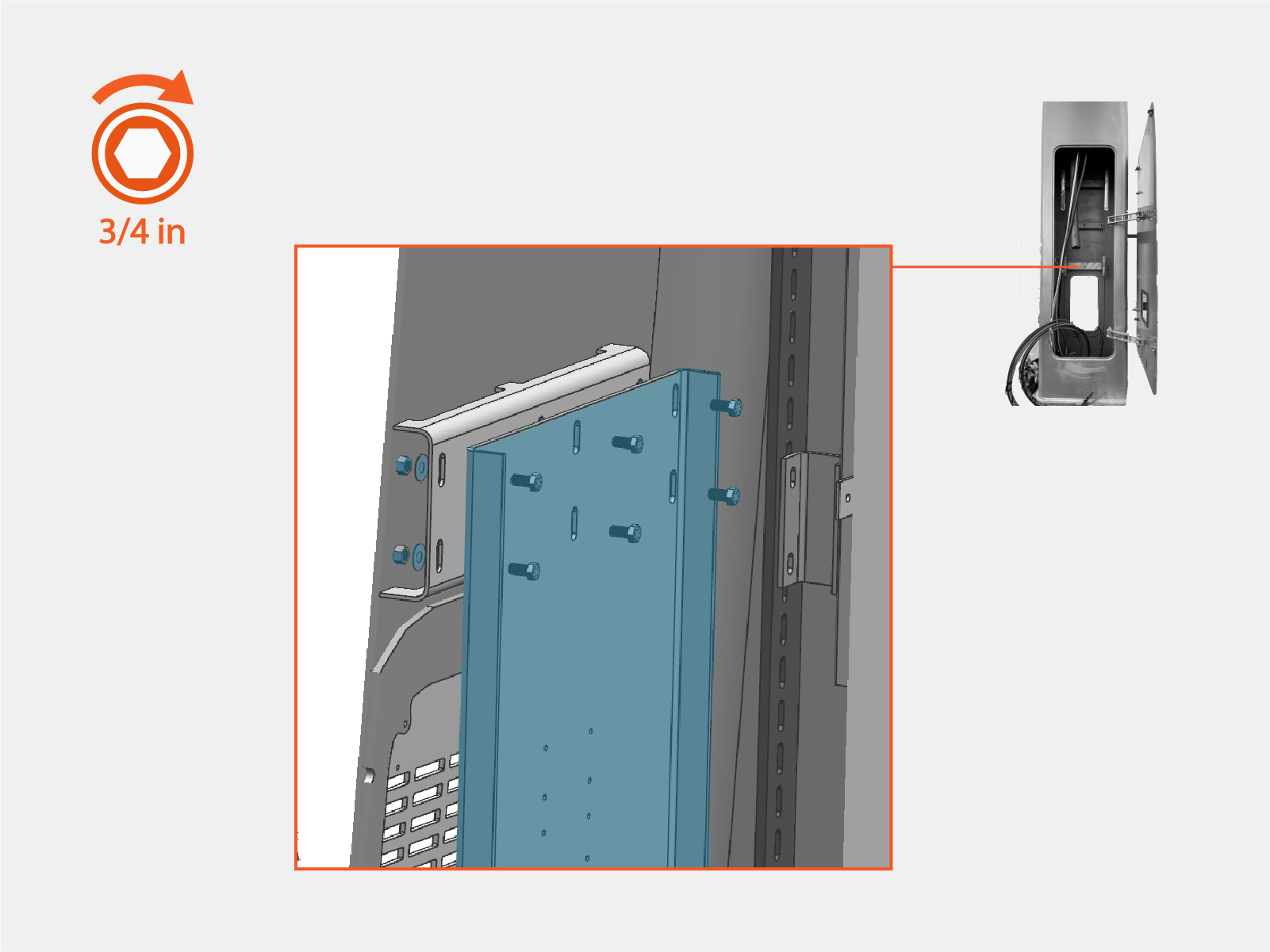 Technical illustration depicts the procedural step.