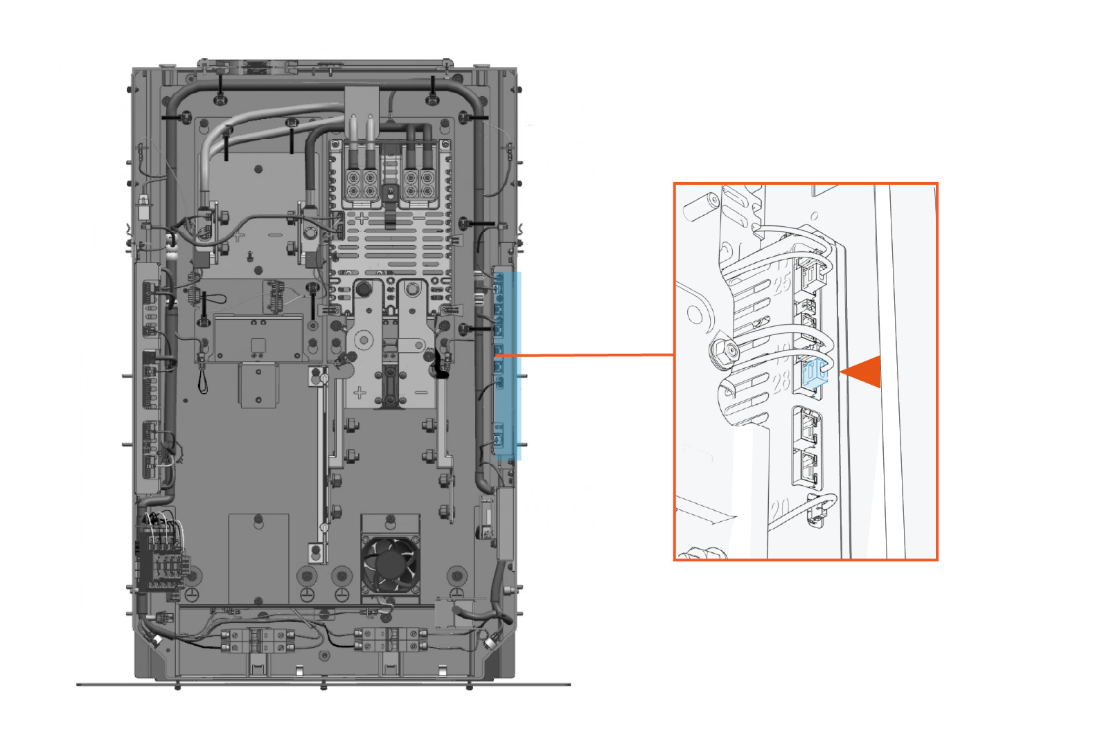 Technical illustration depicts the procedural step.