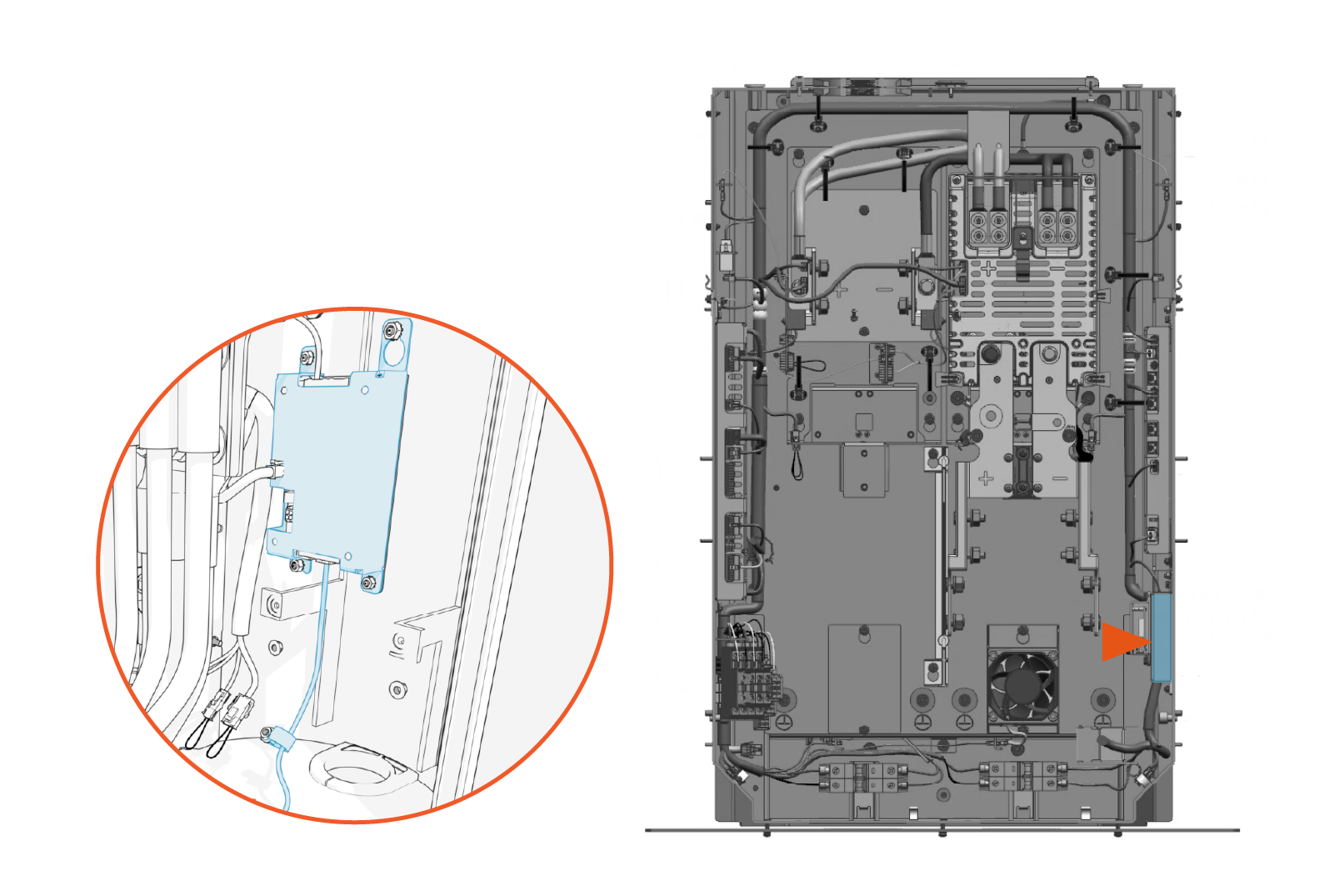 Technical illustration depicts the procedural step.