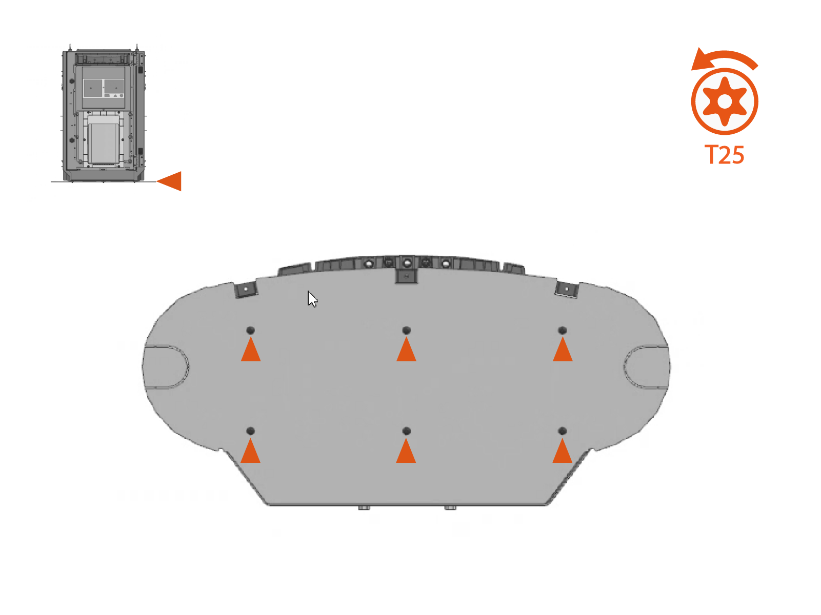 Technical illustration depicts the procedural step.