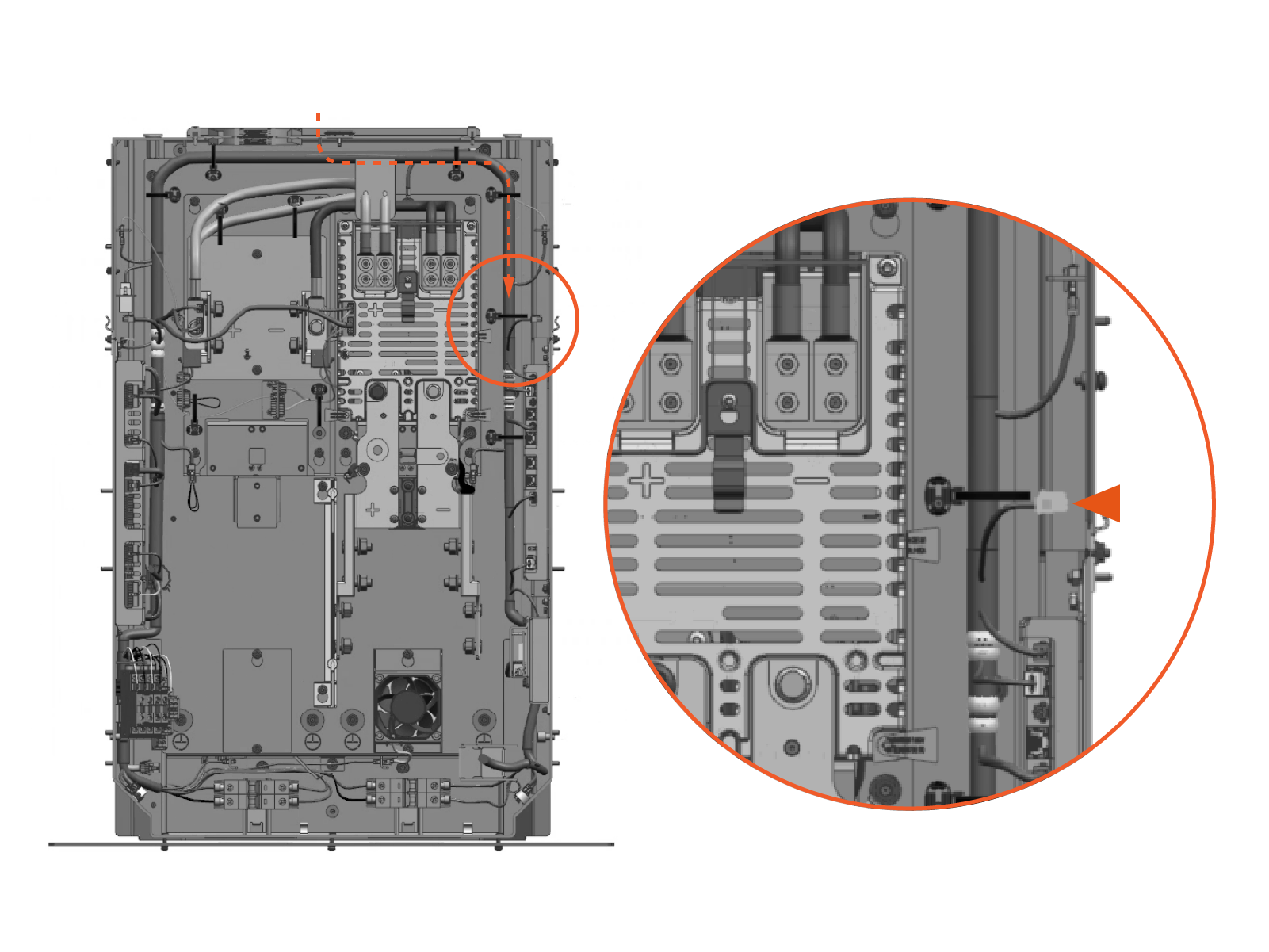 Technical illustration depicts the procedural step.