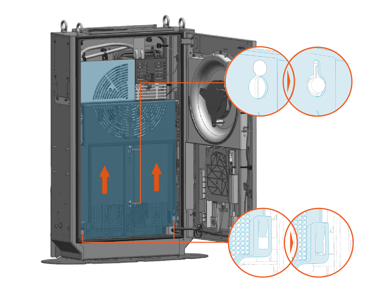 Technical illustration depicts the procedural step.