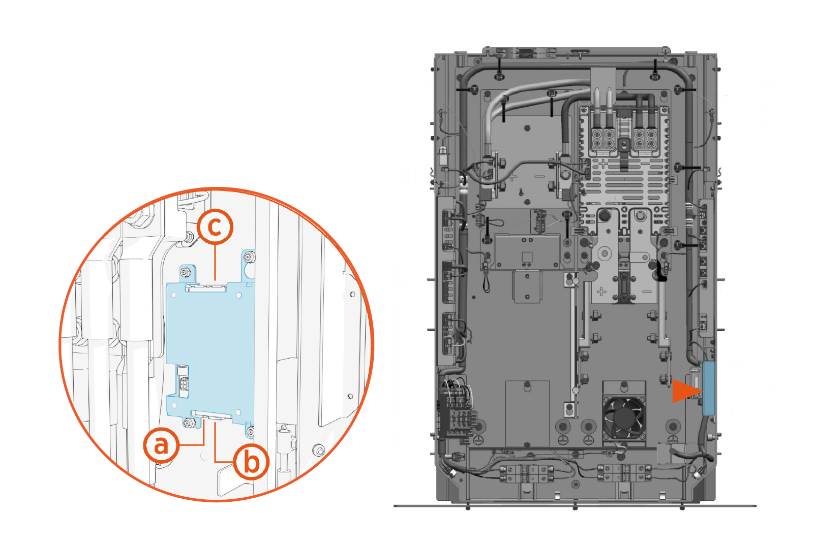 Technical illustration depicts the procedural step.