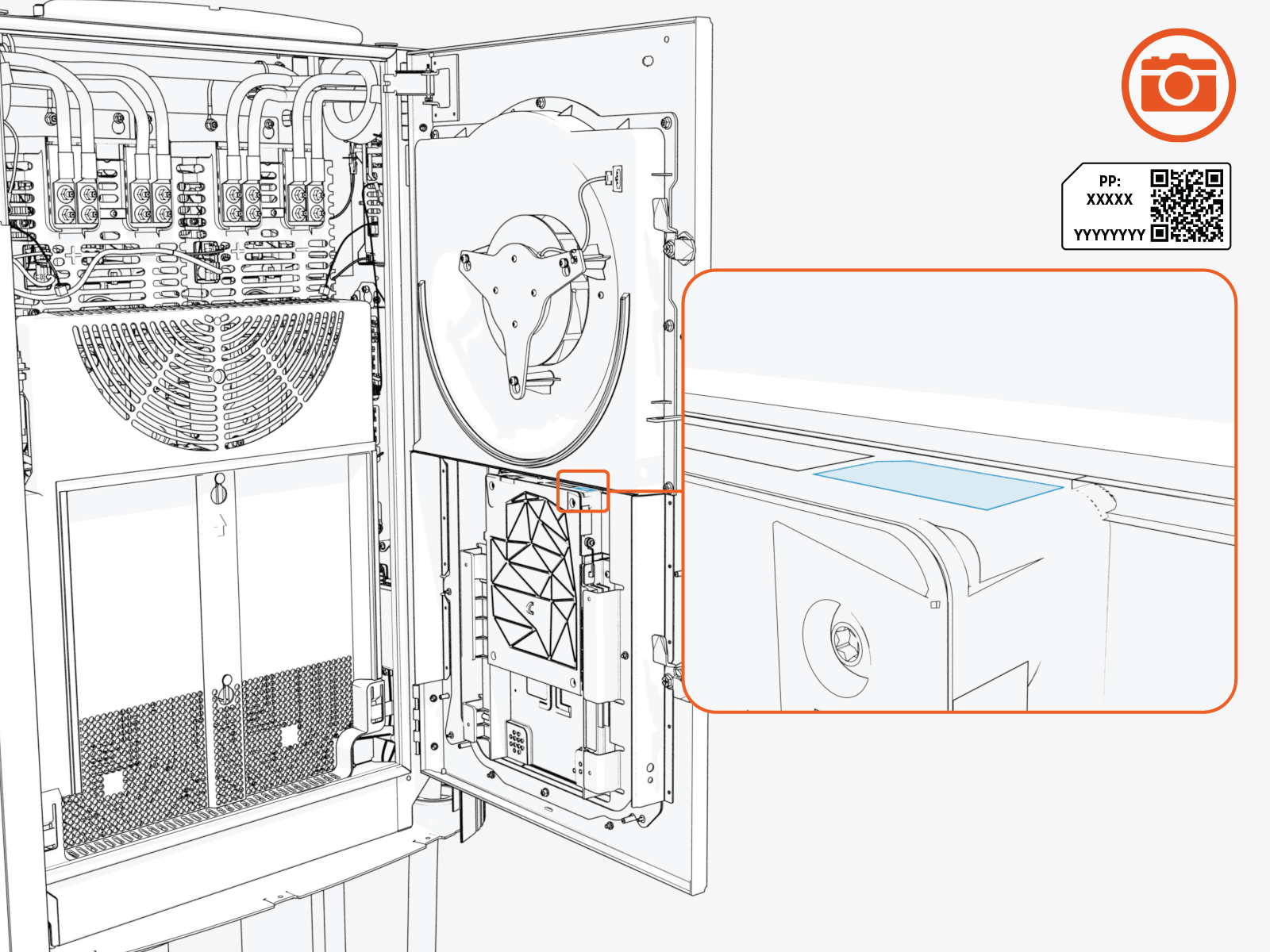 Technical illustration depicts the procedural step.