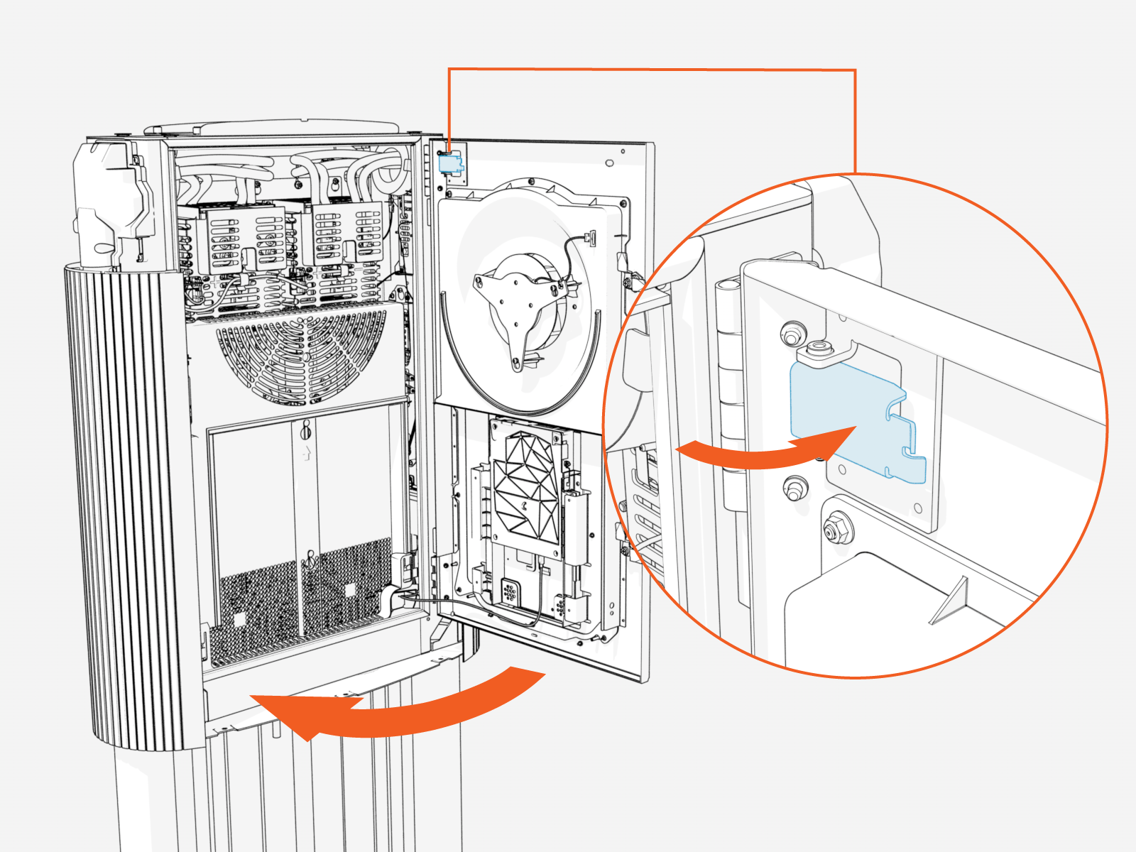 Technical illustration depicts the procedural step.