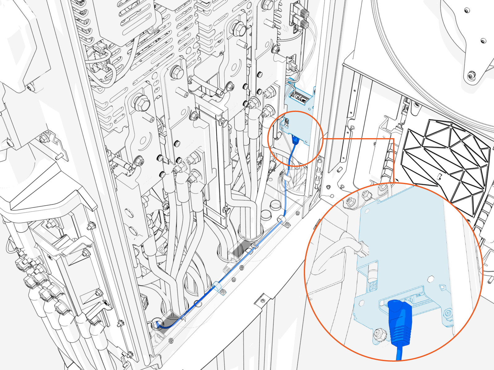 Technical illustration depicts the procedural step.