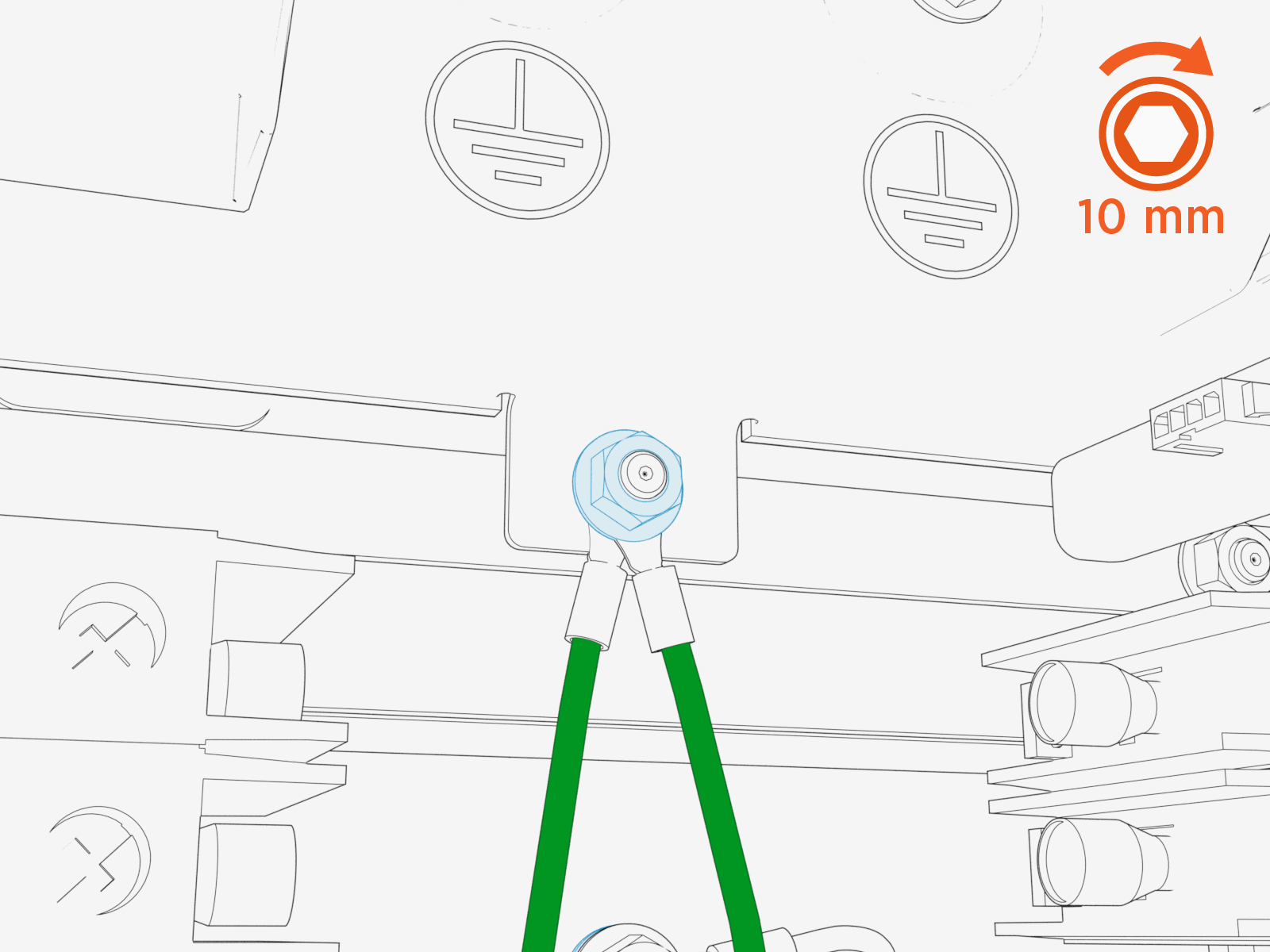 Technical illustration depicts the procedural step.