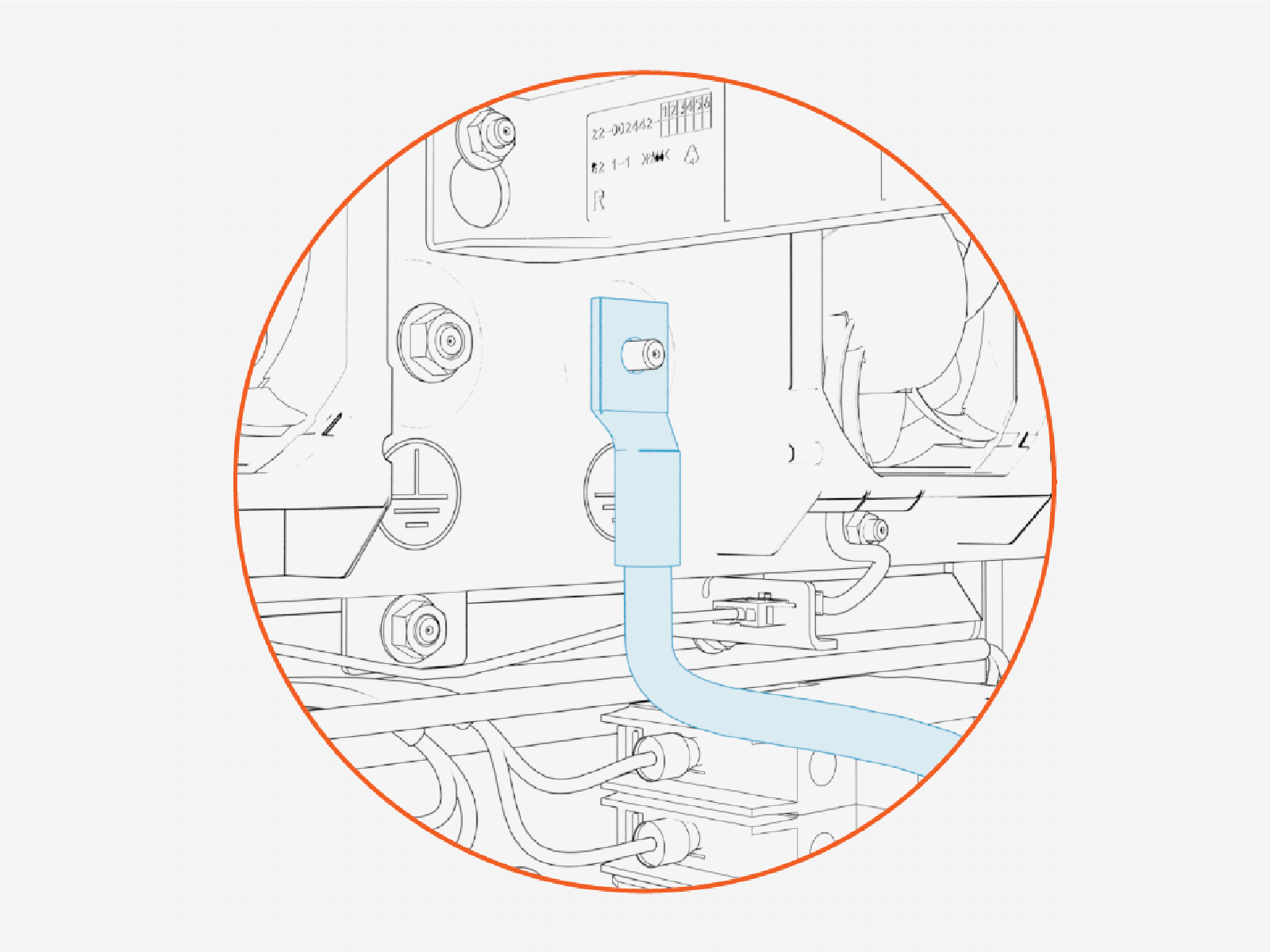 Technical illustration depicts the procedural step.