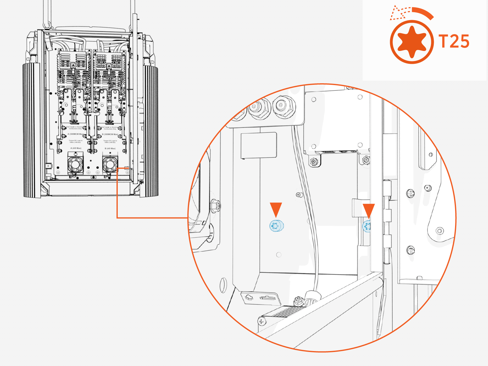 Technical illustration depicts the procedural step.
