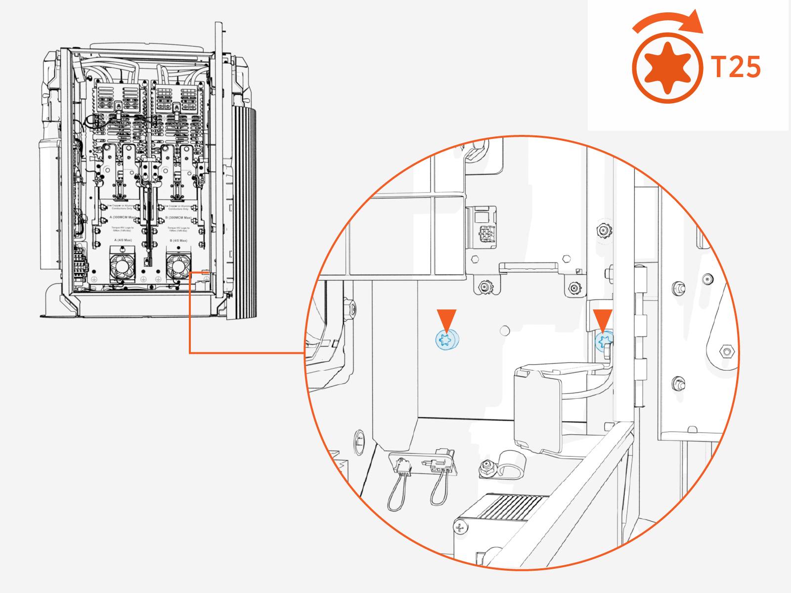 Technical illustration depicts the procedural step.
