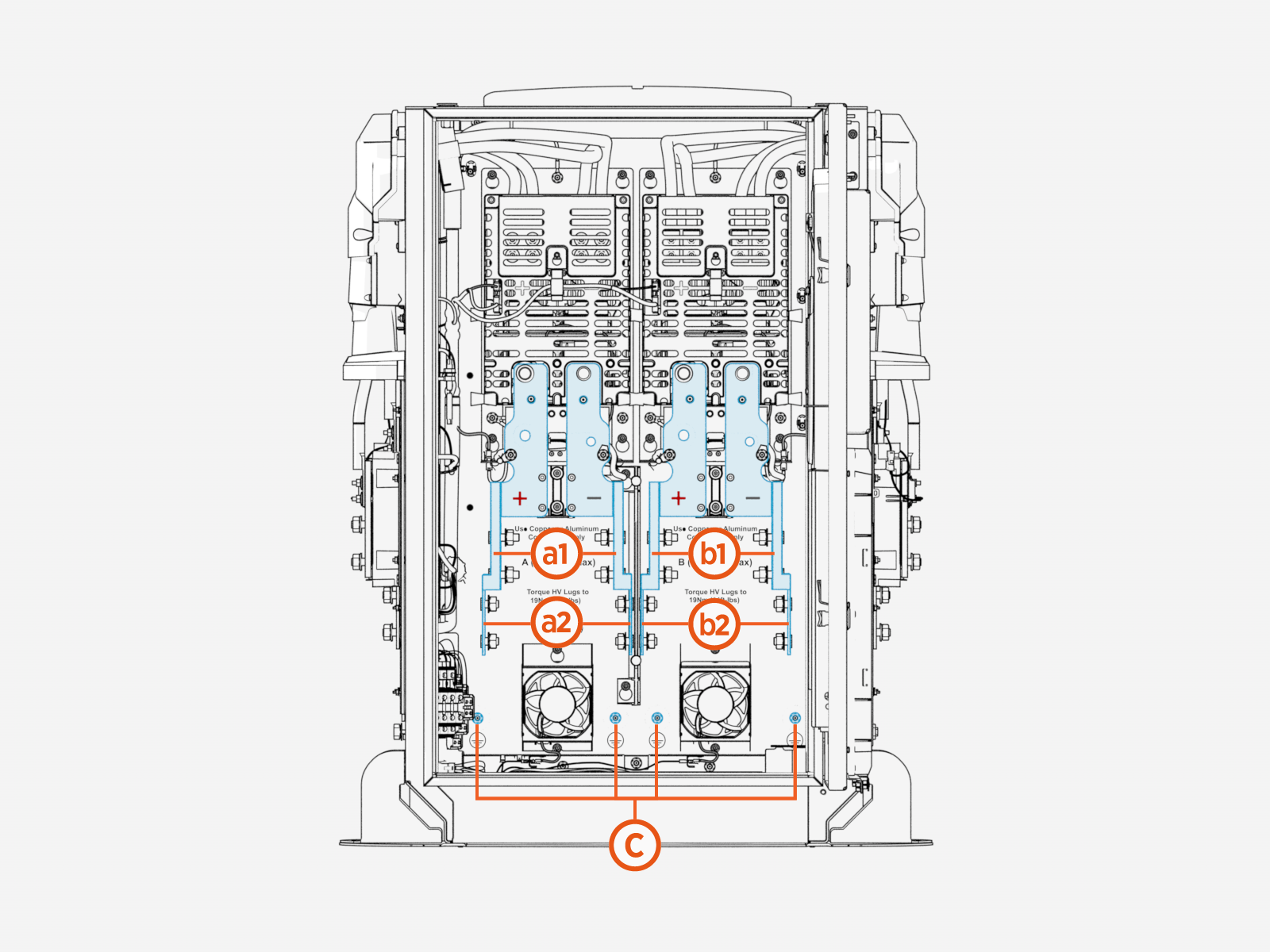 Labeled diagram of product, tools or parts.