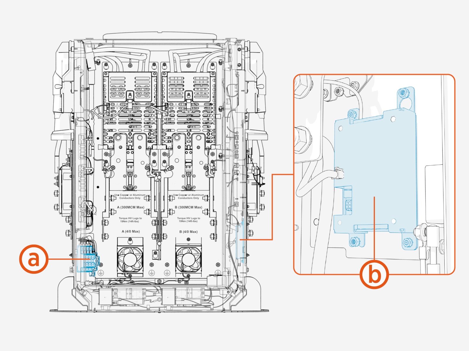 Labeled diagram of product, tools or parts.